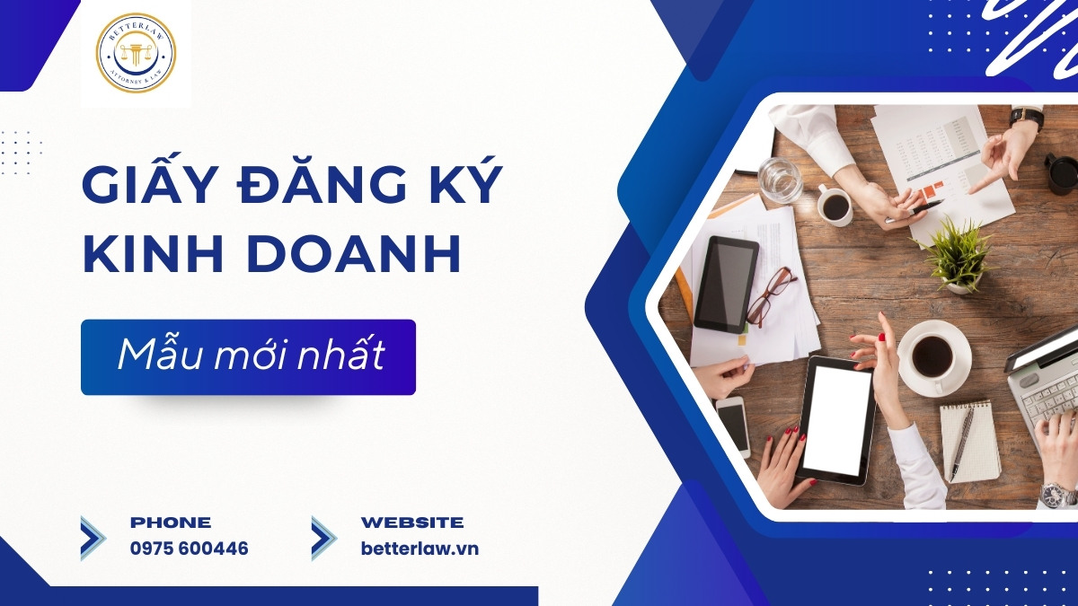 Mẫu giấy đăng ký kinh doanh mới nhất