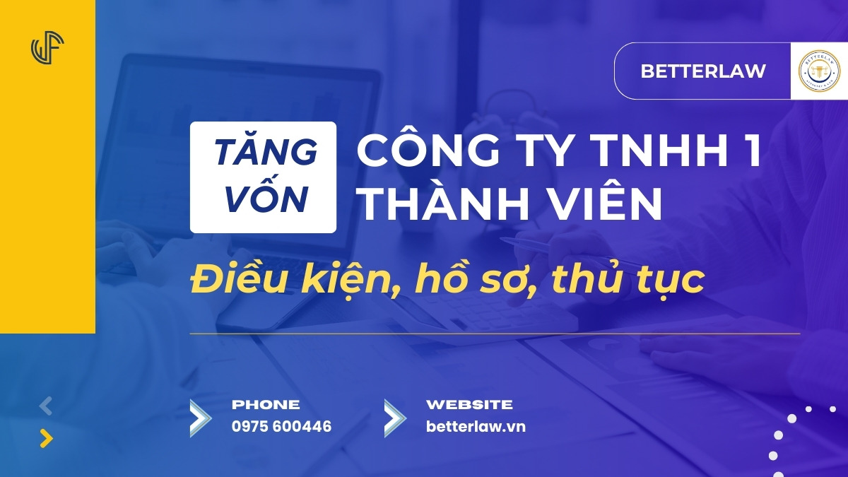 Thủ tục tăng vốn điều lệ Công ty TNHH 1 thành viên