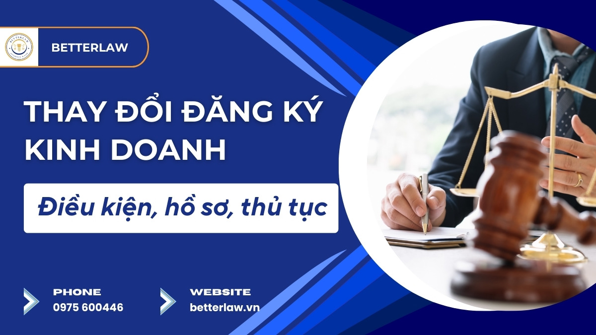 Thủ tục thay đổi giấy phép đăng ký kinh doanh